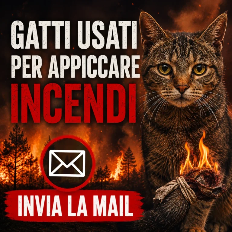 Gatti usati per appiccare incendi