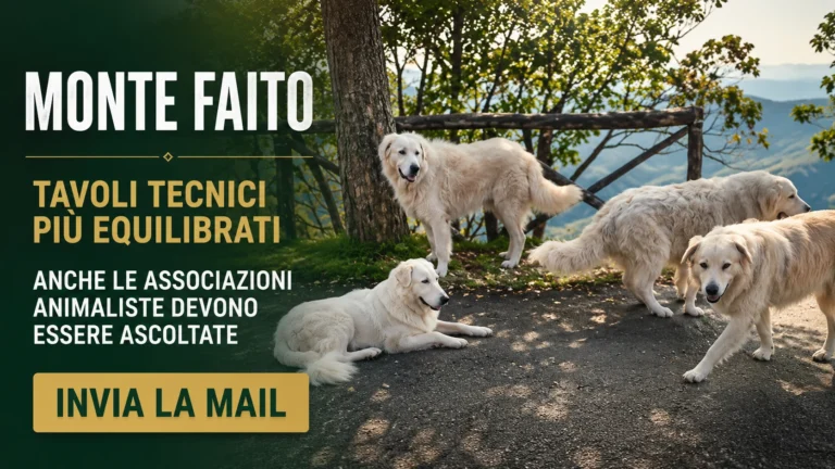 Richiesta di revisione della composizione dei tavoli tecnici sul benessere animale e sulla gestione della fauna del Monte Faito