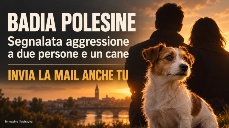 Richiesta di accertamenti sulla presunta aggressione a due persone e a un cane a Badia Polesine
