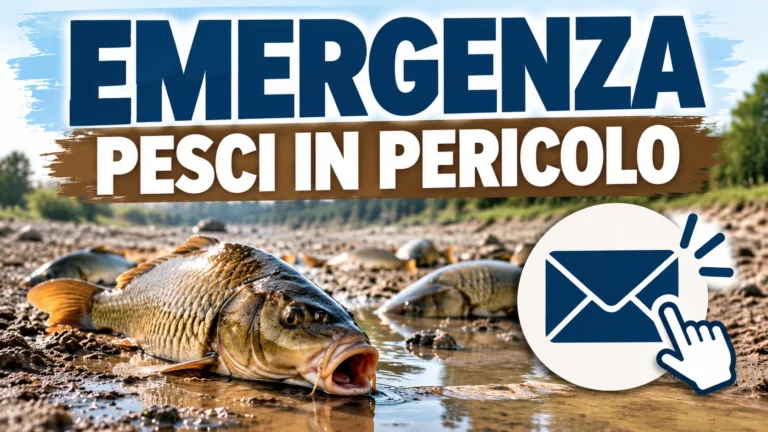 Pesci intrappolati in pochi centimetri d’acqua – Richiesta immediata di soccorso e recupero